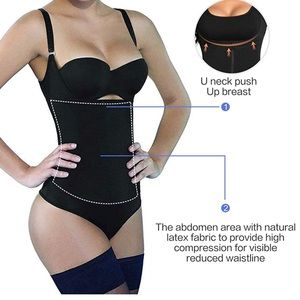 women’s shapewear tummy control bodysuit size med